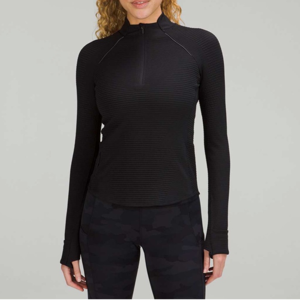 Lululemon Ventscape Half-Zip Long Sleeve Mock Neck Top Shirt